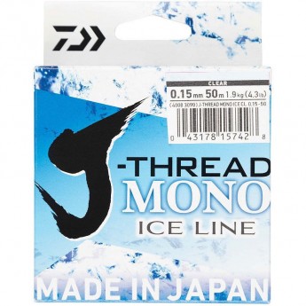 Леска DAIWA J-Thread Mono Ice Line 50м 0.37мм (прозрачная)
